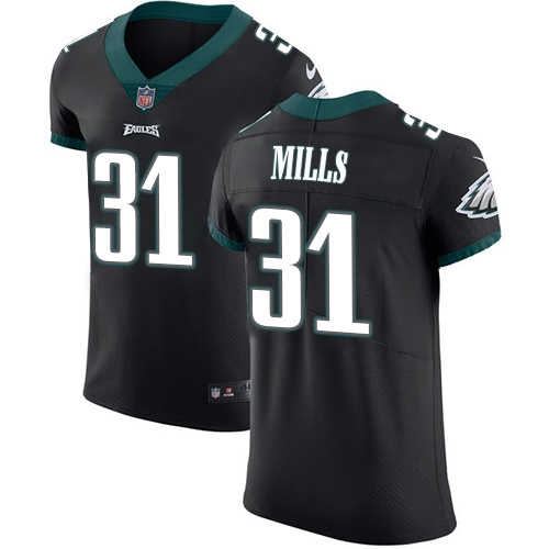 Nike Eagles #31 Jalen Mills Black Alternate Men's Stitched NFL Vapor Untouchable Elite Jersey